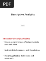 Lecture - 2 Descriptive Analytics