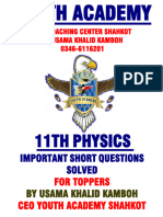 Youth 11th Physics Important Short