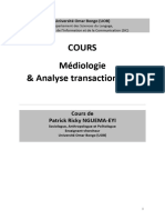 COURS UOB Médiologie Et Analyse Transactionnelle 2020 - 2021 OK OK OK