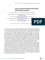 Connections Between Deep Learning and Partial Differential Equations