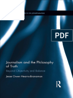 Jesse Owen Hearns-Branaman - Journalism and The Philosophy of Truth - Beyond Objectivity and Balance-Routledge (2016)