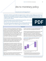 Public Attitudes To Monetary Policy