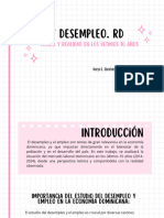 Empleo Y Desempleo. RD: Teoría y Realidad en Los Últimos 10 Años