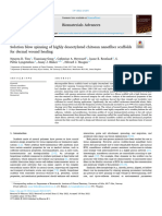 Solution Blow Spinning of Highly Deacetylated Chitosan Nanofiber Scaffolds