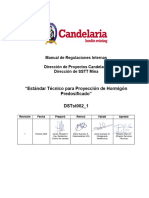 Estándar de Proyección de Hormigón Predosificado DSTst002 - 1