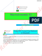 Macroéconomie S2 Correction Examen 2022 Prof Hefnaoui & Moutmihi