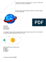 Atividade de Ciencias Capitulo 1 e 2