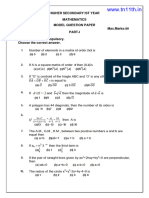 Maths English Medium 11th Model Question Paper WWW tn11th in