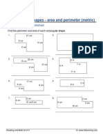 Grade 4 Geometry Rectangular Shapes Area Perimeter F