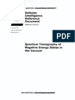 Quantum Tomography of Negative Energy States in The Vacuum