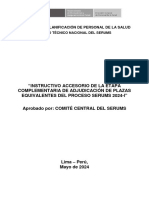 Instructivo de La Adjudicacion Complementaria de Plazas Equivalentes Serums 2024 I