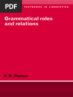 Frank Robert Palmer 1994 Grammatical Roles and Relations