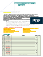 PROGRAMACIÓN - 2025 - ANUAL II ORDINARIO - MODIFICACIONES FECHAS UNSA Última Modificación