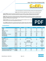 Atlas Copco Cobra Series Product Reference Sheet (Imperial)