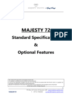 Majesty 72 Standard Specifications and Optional Features v20220119