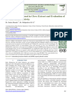 Extraction of Eugenol in Clove Extract and Evaluation of Its Antioxidant Activity