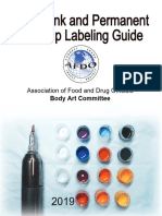 Tattoo Ink and Permanent Makeup Labeling Guide Acc Updated 2019