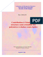 Amalou Z. Contribution À L'étude de La Structure Semi-Cristalline Des Polymères À Chaînes Semi-Rigides (PET PTT Polytriméthylènetéréphtalate)