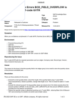 Runtime Errors BCD - FIELD - OVERFLOW Is Issued When Run T-Code GVTR