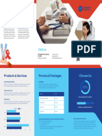 Medical Brochure in Dark Blue Bright Blue Dynamic Photocentric Style