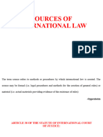 Sources of International Law