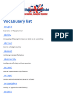 Vocabulary