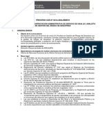 Proceso CAS 0014 2024 ANALISTA EN GESTION DEL RIESGO DE DESASTRES