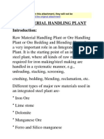 Raw Material Handling Plant: Download The Original Attachment