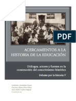 Acercamientos A La Historia de La Educación