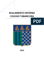 Reglamento Interno Colegio Tabancura