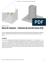 Base de Columna - Columna de Sección Hueca (ES) - IDEA Estática