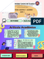 Artículo Académico y Científico