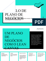 Apresentação de Plano de Negócios em Preto e Verde-Azulado Geométrico Tecnologia