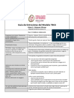 Modelo TBCS - Guía de Entrevista Final
