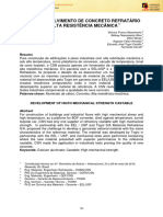 Desenvolvimento de Concreto Refratário de Alta Resistência Mecânica