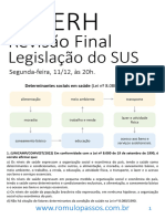 Revisão Final EBSERH - Legislação Do SUS - Parte 2