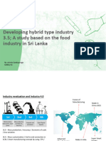 Developing Hybrid Type Industry 3.5 A Study Based On The Food Industry in Sri Lanka