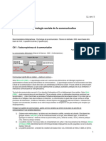 CM - L3, Semestre 5 - Psychologie Sociale