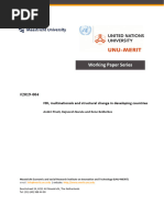 FDI, Multinationals and Structural Change in Developing Countries