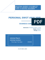 Personal SWOT Analysis - Jasmine - 2053259