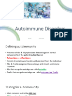 Lecture 7 - Autoimmune Disease