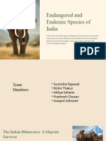 Endangered and Endemic Species of India