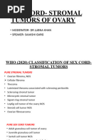 Sex Cord - Stromal Tumors of Ovary