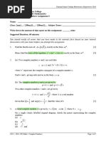 Complex Numbers Assgt 1