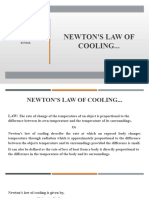 Newton's Law of Cooling