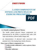 Health Related Components of Fitness and Principles of Exercise Prescription