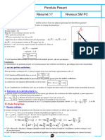 Pendule Pesant Resume de Cours 1