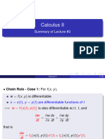 Calculus II - Summary of Lecture #3