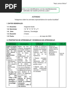 Sesión C y T Animales Representativos de Nuestra Comunidad