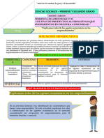 Experiencia de Aprendizaje #06 - Actividad #02 - 1ero y 2do-Ciencias Sociales